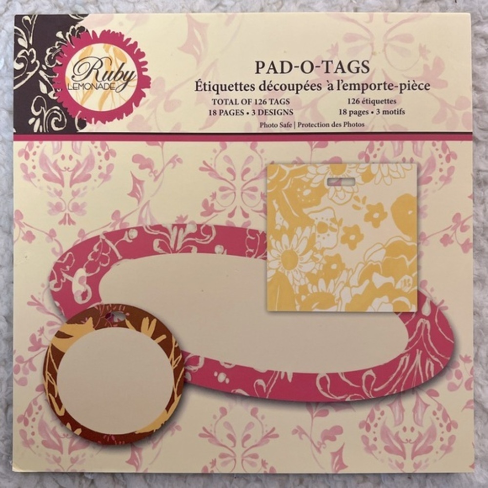 C.R. Gibson "Ruby Lemonade" Pad-O-Tags Gift Tags
